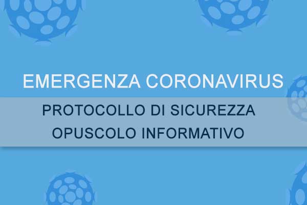 emergenza coronavirus protocollo di sicurezza